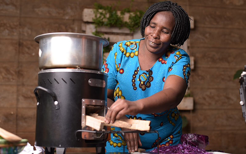 Cleaner-burning cook stove designed for use in developing nations